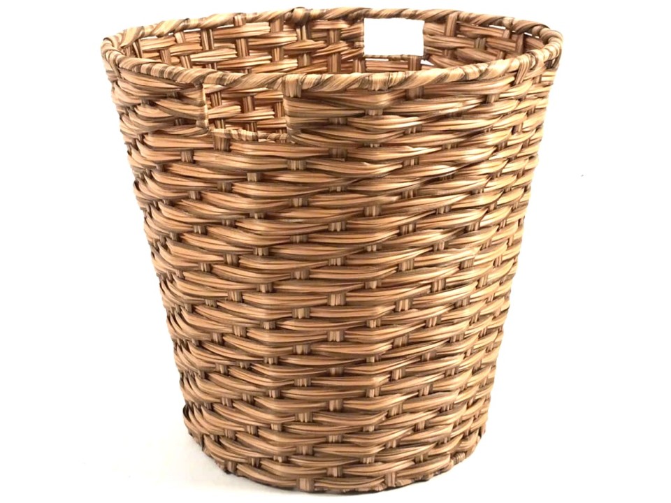 Professional- grade Tapered PE Resin Laundry Hamper with Cut-out Handles